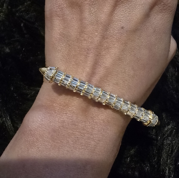 21kgp Dubai Set - Elegant Gold and Silver Bracelet and Ring Set - Picture 3 of 14